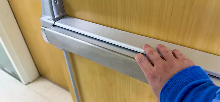 Installing a Push Bar on a Door St. Paul